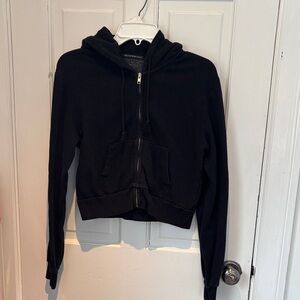 Brandy Melville black zip up